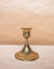 Load image into Gallery viewer, Antique Gold Tapered Candle Holder
