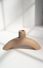 Load image into Gallery viewer, Light Brown Aluminum Candle Holder
