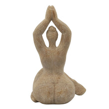 Load image into Gallery viewer, Brown Female Yoga Figurine
