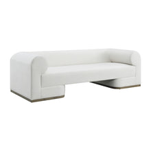 Load image into Gallery viewer, Modern French Oak Base &amp; Ivory Sofa
